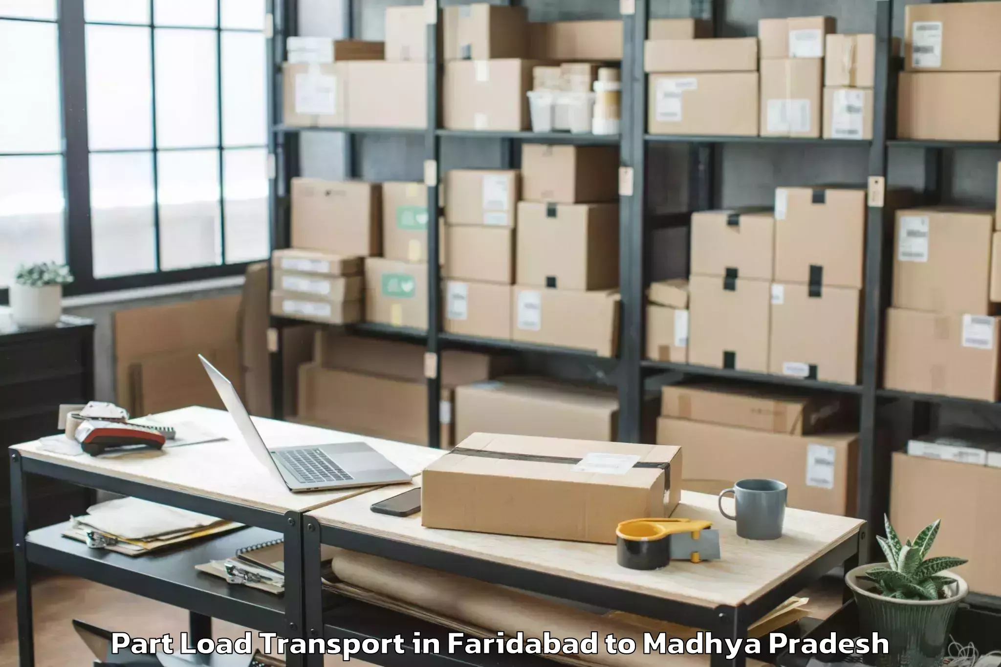 Leading Faridabad to Madhya Pradesh Part Load Transport Provider